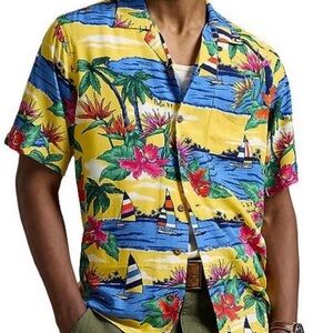 Ralph Lauren Vibrant Tropical Print Shirt